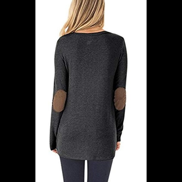 5 ⭐ rated Long sleeve elbow patch pullover tunic - Picture 4 of 6